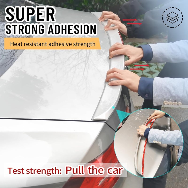PHIXBEAR 3 Pack Super Strong Adhesion - Heavy Duty Double Sided Tape, Waterproof Multipurpose Mounting Tape for Indoor & Outdoor Use, Automotive Wall Foam Adhesive (0.4in×45ft) - Image 3